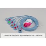 Kendall™ DL Dual Connect Disposable Shielded EKG Leadwire Set, 5 Lead, Radiolucent, 6 Pin, 3FT