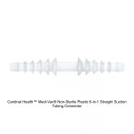 Cardinal Health™ Medi-Vac® Non-Sterile Plastic 6-in-1 Straight Suction Tubing Connector, 1/4" to 9/16"