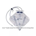 Dover™ Needle Sample Port Anti Reflux Device Urine Drainage Meter, 2000ML, 40IN Tubing