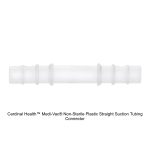 Cardinal Health™ Medi-Vac® Non-Sterile Plastic Straight Suction Tubing Connector, 1/4"