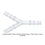 Cardinal Health™ Medi-Vac® Non-Sterile Plastic Y-Type Suction Tubing Connector, 1/4", 3/16' to 5/16"