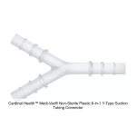 Cardinal Health™ Medi-Vac® Non-Sterile Plastic 6-in-1 Y-Type Suction Tubing Connector, 5/16" to 7/16"