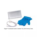 Argyle™ Graduated Suction Catheter Tray with Chimney Valve, 14FR