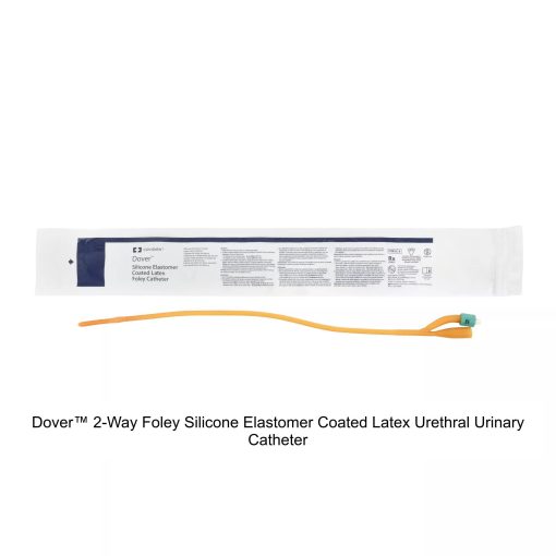 Dover™ 2-Way Foley Silicone Elastomer Coated Latex Urethral Urinary Catheter, 26FR, 30ML