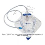 Dover™ Add-A-Foley Foley Needle Sampling Urinary Catheterization Kit with Push-Pull Valve, 10cc, 40IN Tubing, 2000ML