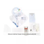 Silicone Urethral Closed Urinary Catheterization Kit, 16FR, 5ML
