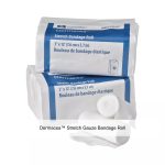 Dermacea™ Stretch Gauze Bandage Roll, Non-Sterile, 4IN x 12FT, 1 Ply
