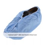 Cardinal Health™ SMS Skid-Resistant Shoe Cover, Blue, Universal