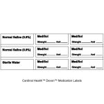 Cardinal Health™ Devon™ Medication Labels, 9 Labels Per Sheet, Sterile