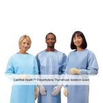 Cardinal Health™ Polyethylene Thumbhook Isolation Gown, Blue, Universal
