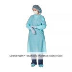 Cardinal Health™ Polyethylene Thumbhook Isolation Gown, Blue, X-Large