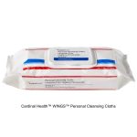 Cardinal Health™ WINGS™ Personal Cleansing Cloths, Softpack, 64 Count