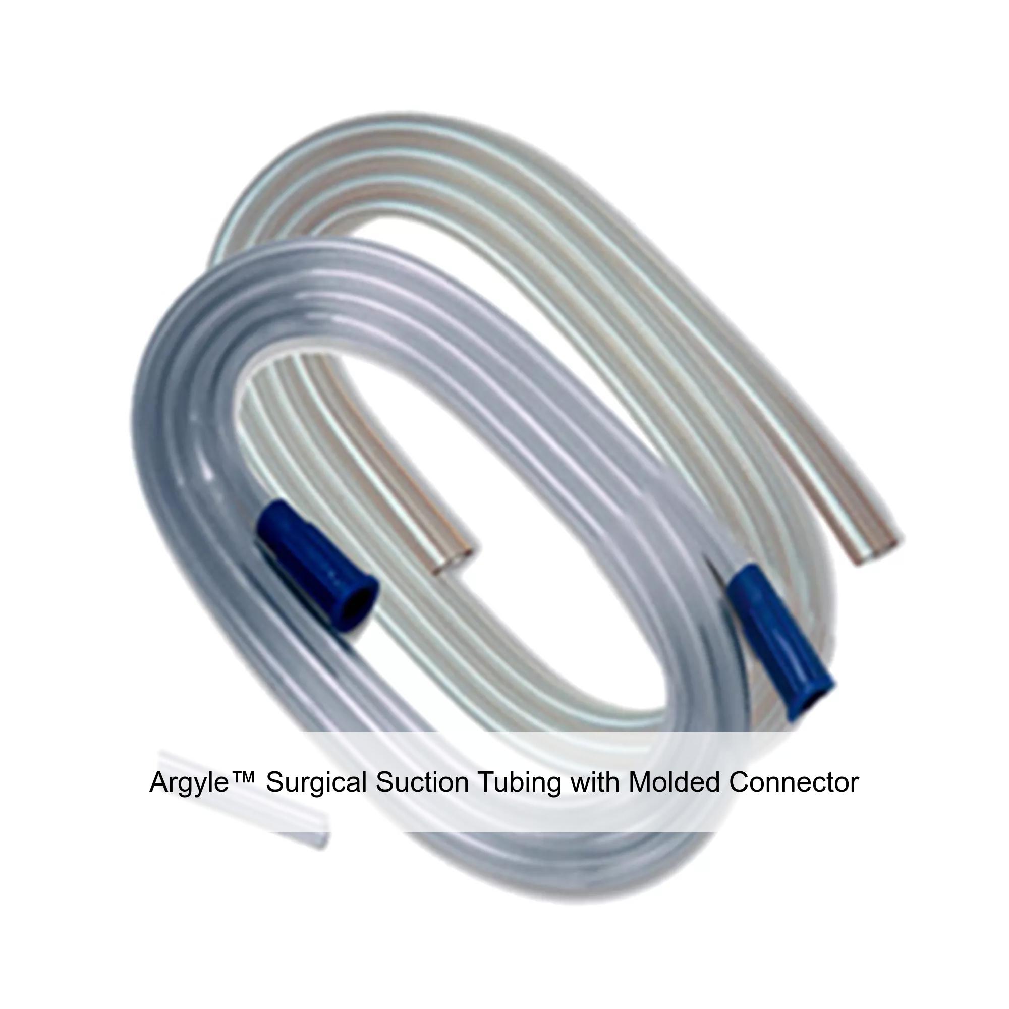 Argyle™ Surgical Suction Tubing with Molded Connector, Bulk, Non-Sterile, 0.188IN, 12FT