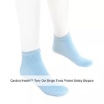 Cardinal Health™ Terry Out Single Tread Patient Safety Slippers, Blue, Medium