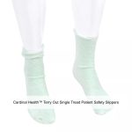 Cardinal Health™ Terry Out Single Tread Patient Safety Slippers, Green, 2X-Large