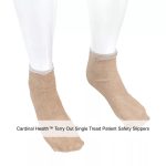 Cardinal Health™ Terry Out Single Tread Patient Safety Slippers, Tan, Large
