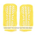 Cardinal Health™ Terry Out Single Tread Patient Safety Slippers, Yellow, Pediatric/Small