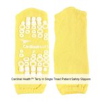 Cardinal Health™ Terry In Single Tread Patient Safety Slippers, Yellow, Pediatric/Small