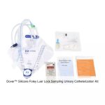 Dover™ Silicone Foley Luer Lock Sampling Urinary Catheterization Kit, 14FR, 5ML, 2000ML