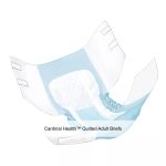 Cardinal Health™ Quilted Adult Briefs, WINGS™ Extra, Moderate Absorbency, Blue, Large
