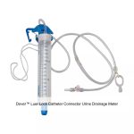 Dover™ Luer Lock Catheter Connector Urine Drainage Meter, 150ML, X-Long 60IN Tubing