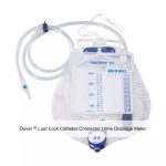 Dover™ Luer Lock Catheter Connector Urine Drainage Meter, 200ML, 30IN Tubing