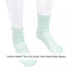 Cardinal Health™ Terry Out Double Tread Patient Safety Slippers, Green, 2X-Large