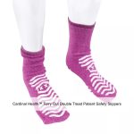 Cardinal Health™ Terry Out Double Tread Patient Safety Slippers, Purple, 3X-Large