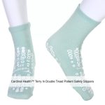 Cardinal Health™ Terry In Double Tread Patient Safety Slippers, Green, 2X-Large