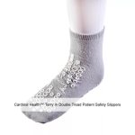 Cardinal Health™ Terry In Double Tread Patient Safety Slippers, Gray, X-Large