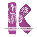 Cardinal Health™ Terry In Double Tread Patient Safety Slippers, Purple, 3X-Large