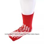Cardinal Health™ Terry In Double Tread Patient Safety Slippers, Red, 3X-Large