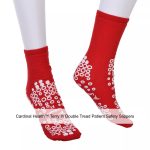 Cardinal Health™ Terry In Double Tread Patient Safety Slippers, Red, X-Large