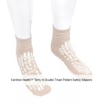 Cardinal Health™ Terry In Double Tread Patient Safety Slippers, Tan, 2X-Large