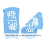 Cardinal Health™ Terry In Double Tread Patient Safety Slippers, Blue, Toddler
