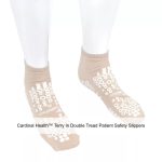 Cardinal Health™ Terry In Double Tread Patient Safety Slippers, Tan, X-Large