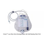 Dover™ Luer Slip Urine Drainage Meter with Self-Sealing Drain Port, X-Long 60IN Tubing, 400ML,