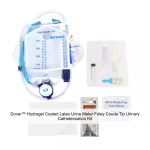 Dover™ Hydrogel Coated Latex Urine Meter Foley Coude Tip Urinary Catheterization Kit, 16FR, 5ML, 2000ML