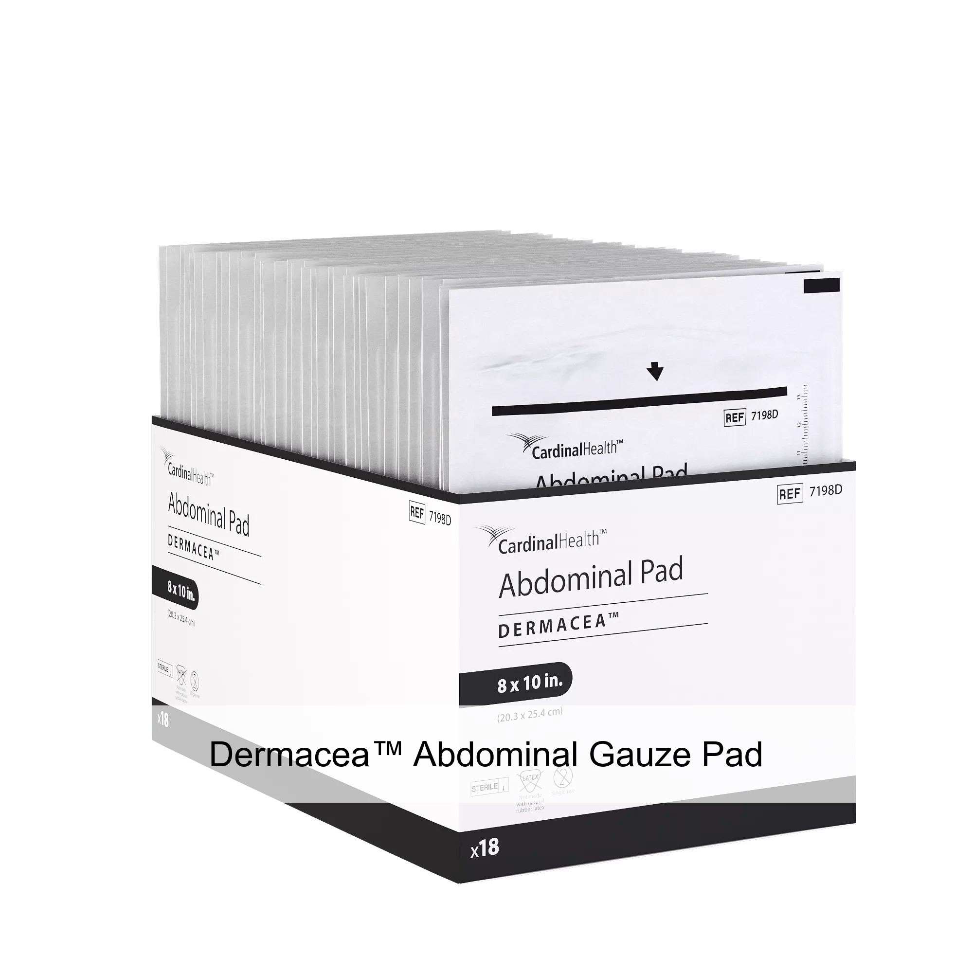 Dermacea™ Abdominal Gauze Pad, Sterile, 8 x 10IN