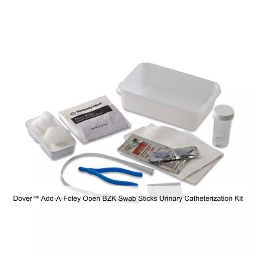 Dover™ Add-A-Foley Open BZK Swab Sticks Urinary Catheterization Kit