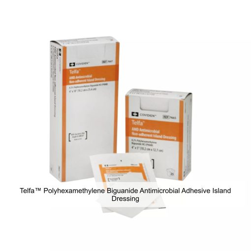 Telfa™ Polyhexamethylene Biguanide Antimicrobial Adhesive Island Dressing, 4 x 8IN