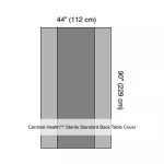 Cardinal Health™ Sterile Standard Back Table Cover, 44 x 90IN