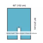 Cardinal Health™ Sterile Surgical U-Drape with Adhesive, 60 x 84IN