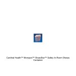Cardinal Health™ Monoject™ SharpStar™ Safety In-Room Sharps Container, Renewable, Counterbalance Lid, Red, 3 Gallon