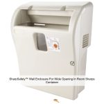 SharpSafety™ Wall Enclosure For Wide Opening In Room Sharps Container, 4 Gallon