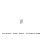 Cardinal Health™  Monoject™ SharpStar™ In-Room Sharps Container , Counterbalance Lid, Clear, 4 Gallon