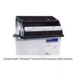 Cardinal Health™ Monoject™ Universal Pharmaceutical Waste Container, Counterbalance Lid, Clear, 5 Quart