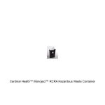 Cardinal Health™ Monoject™ RCRA Hazardous Waste Container, Hinged Lid, Black, 18 Gallon