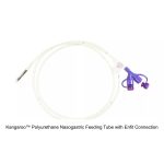Kangaroo™ Polyurethane Nasogastric Feeding Tube with Enfit Connection, Radiopaque Line, 7G Weighted Dobbhoff Tip, Rigid Port Stylet, 8FR, 43IN