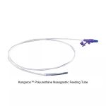 Kangaroo™ Polyurethane Nasogastric Feeding Tube, Radiopaque Line, 7G Weighted Dobbhoff Tip, Rigid Port, 12FR, 43IN, 10EA/CS